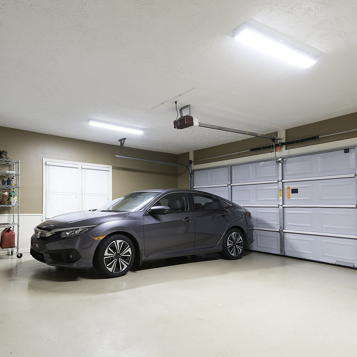 FaithSail 4ft LED wraparound light replacing fluorescent tubes in an office