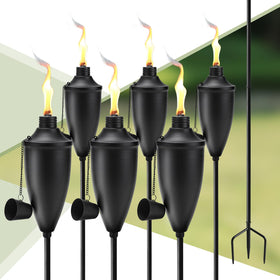 FALBAWR garden torch with 22 oz capacity for reliable outdoor ambiance.