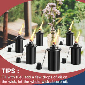 FALBAWR citronella torches weatherproof and durable for year-round outdoor use.