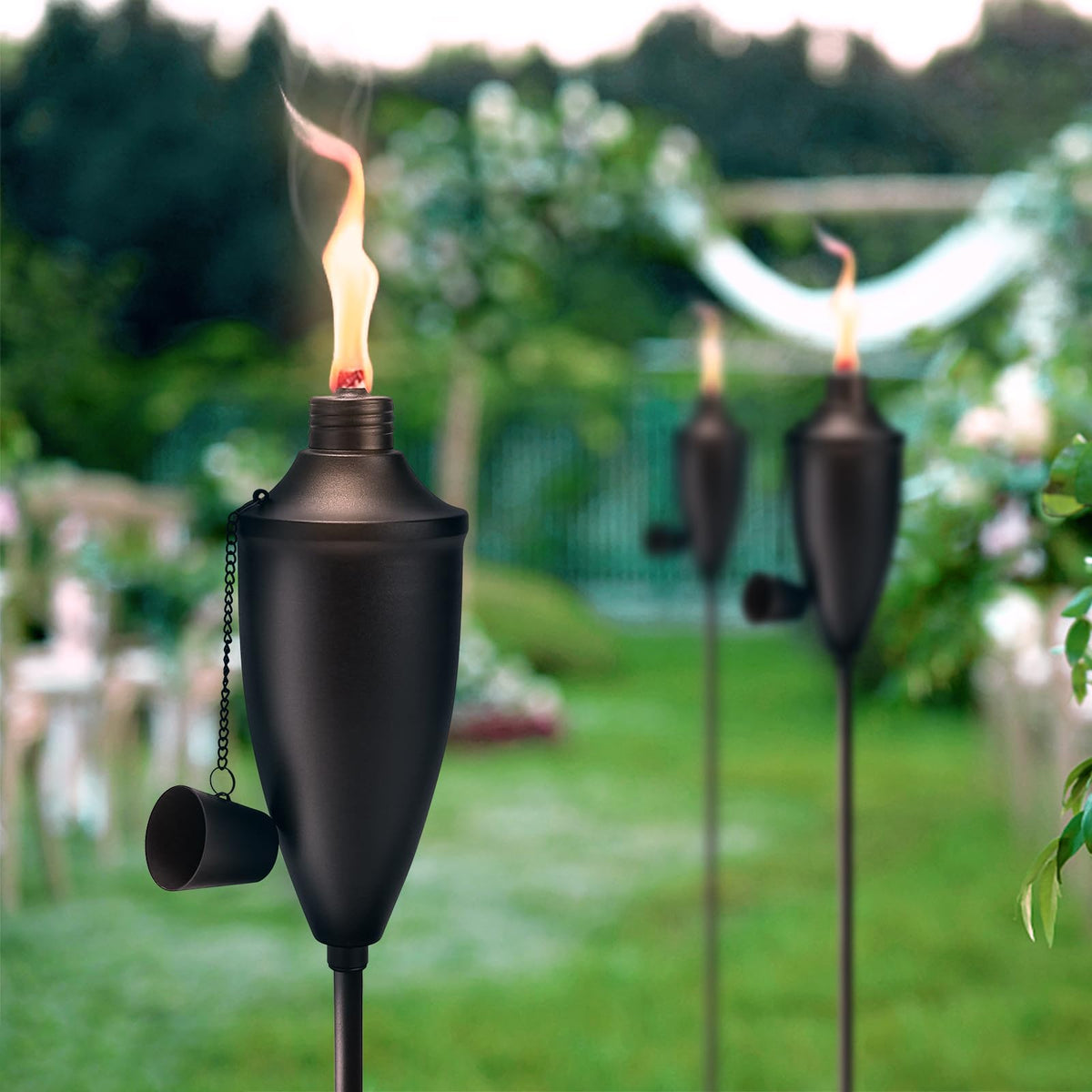 FALBAWR easy-assembly torch kit speeds setup for outdoor spaces.