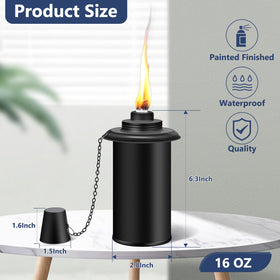 FALBAWR torch canister wide-mouth refilling for quick fuel top-ups