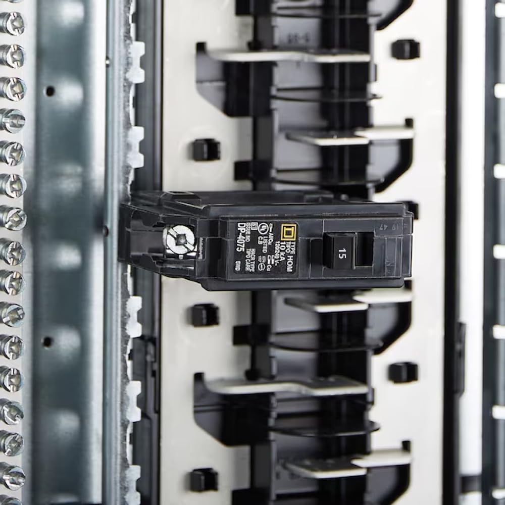 FalconSupply breakers installed in panel view for quick replacement
