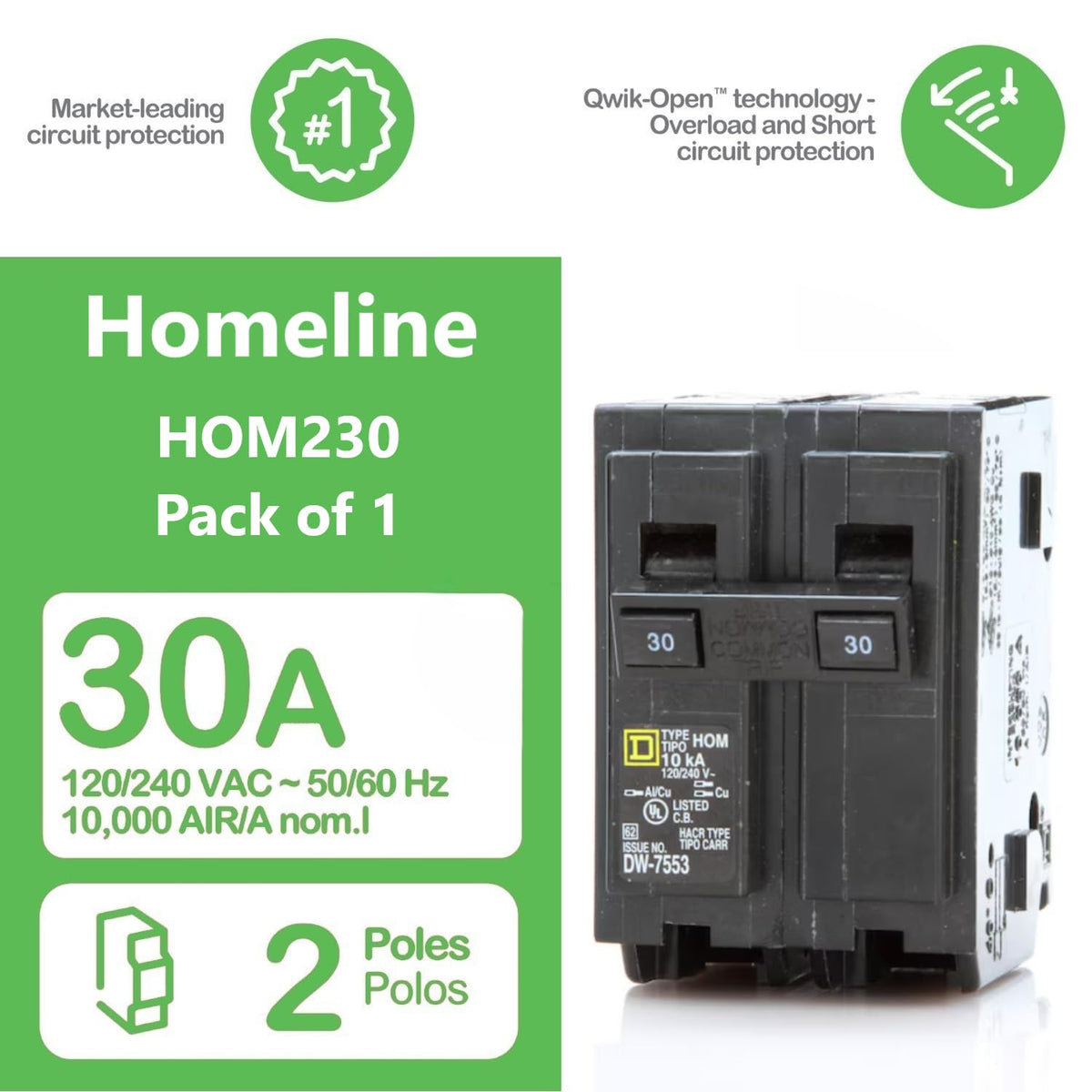 FalconSupply HOM230 side view highlighting compact plug-on design.