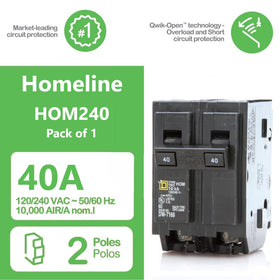 FalconSupply HOM240 packaging contents with screws and cleaning wipe for easy install.