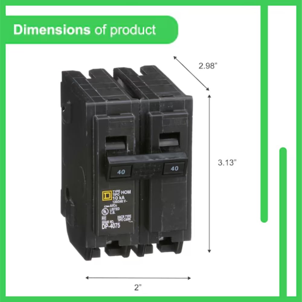 FalconSupply HOM240 panel-ready design fits Homeline load centers securely.