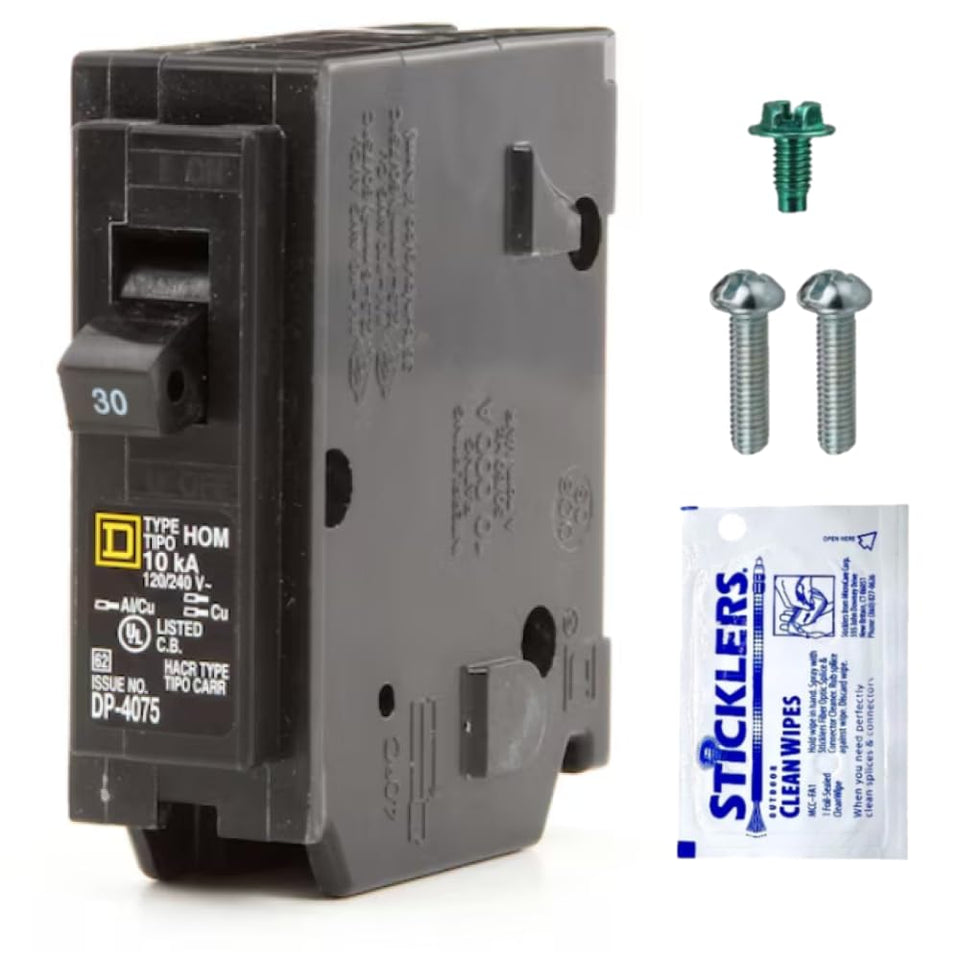 FalconSupply HOM130 front view of a 30A Homeline breaker for reliable protection