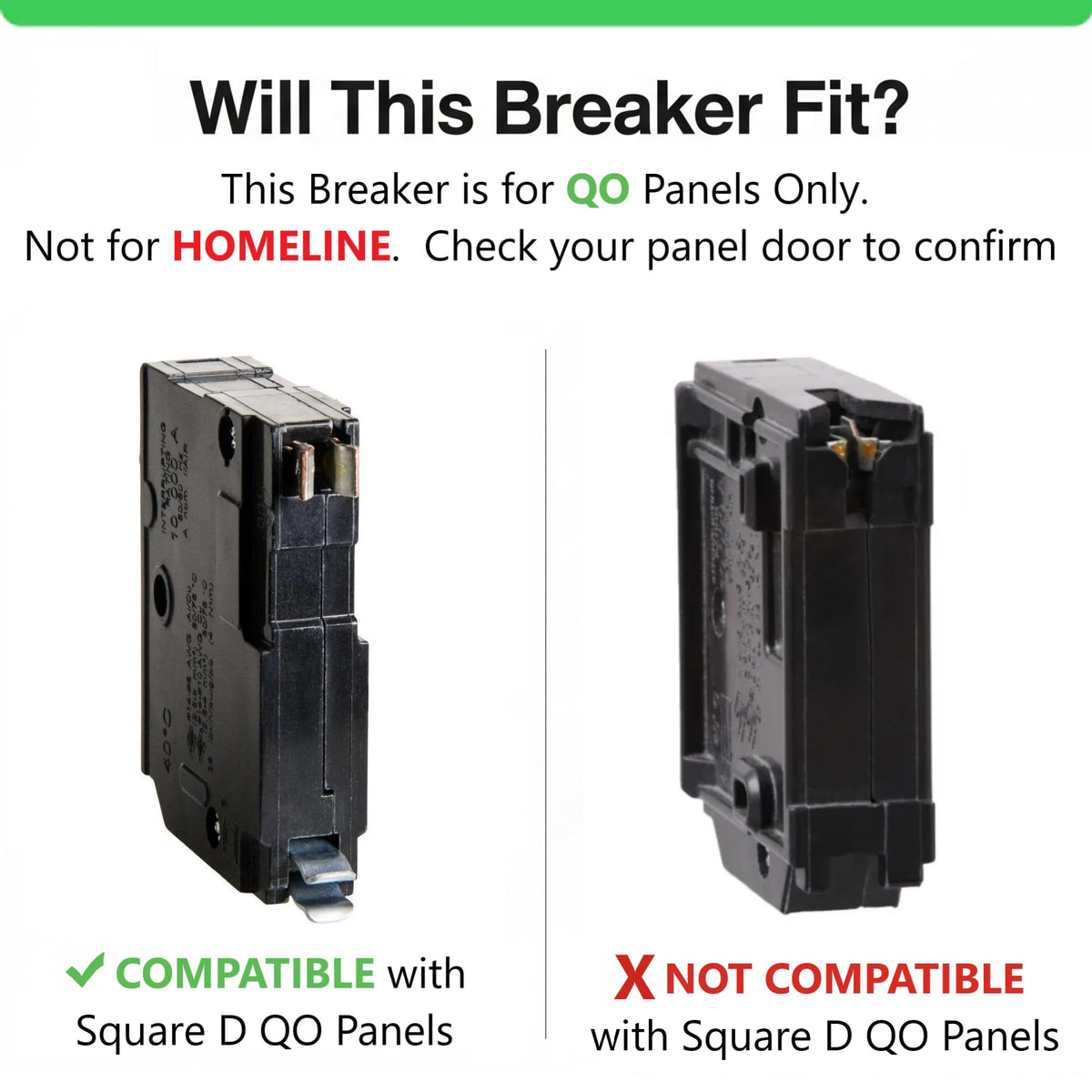 FalconSupply QO load center compatibility for plug-in mounting.