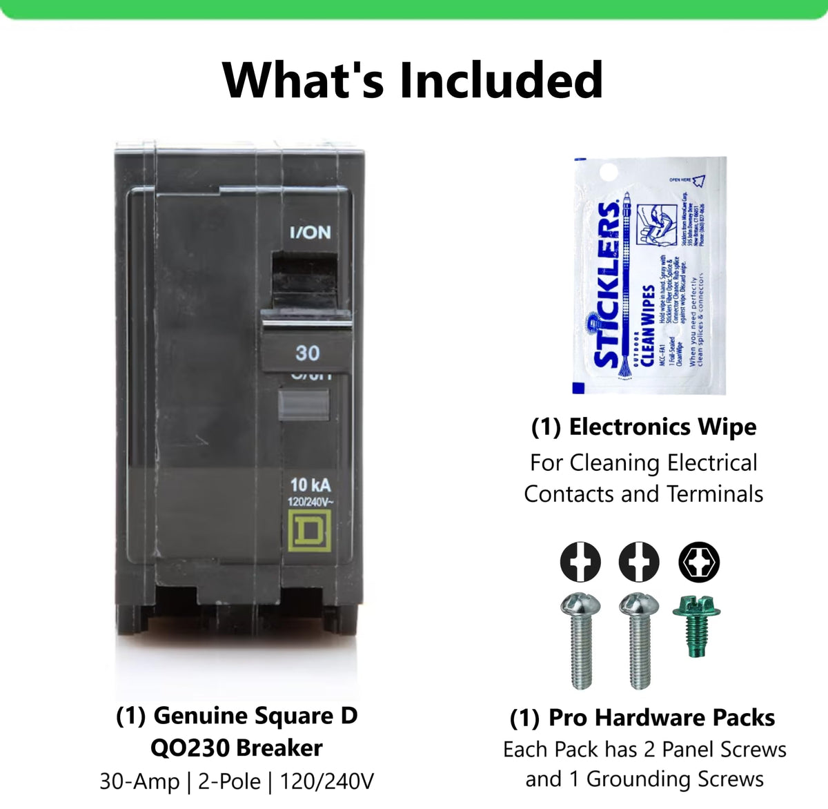 FalconSupply QO230 mounted near bus bars shows secure plug-in connection.