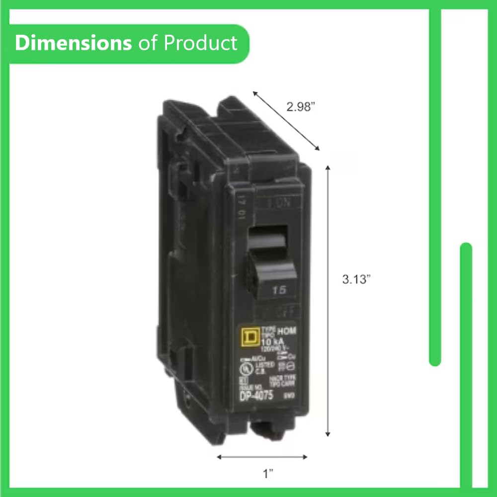 FalconSupply HOM115 UL Listed 10kAIC label for safety compliance