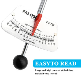 Falosi beam torque wrench in use on a bolt demonstrates control