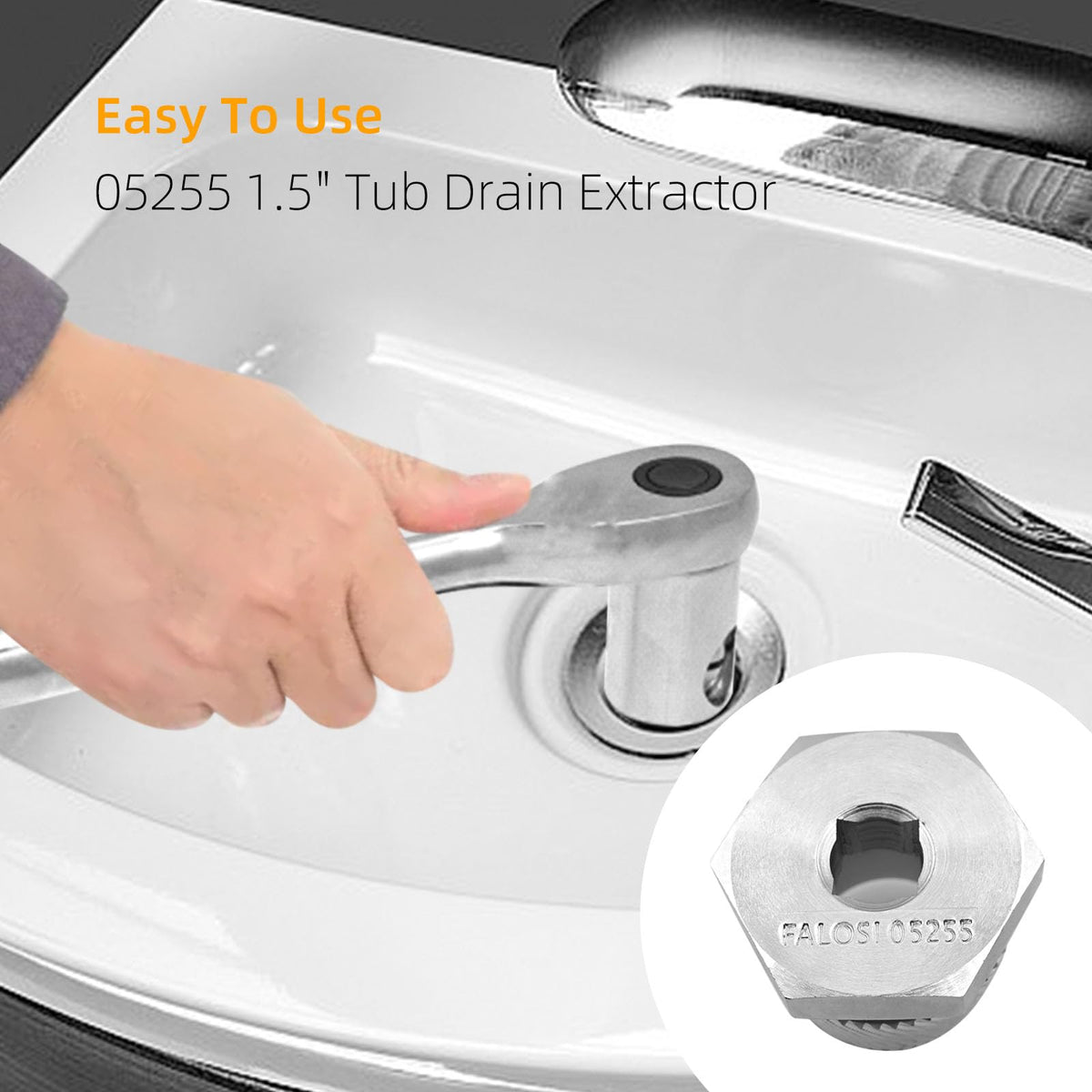 Falosi tool being tapped to release after successful drain removal.