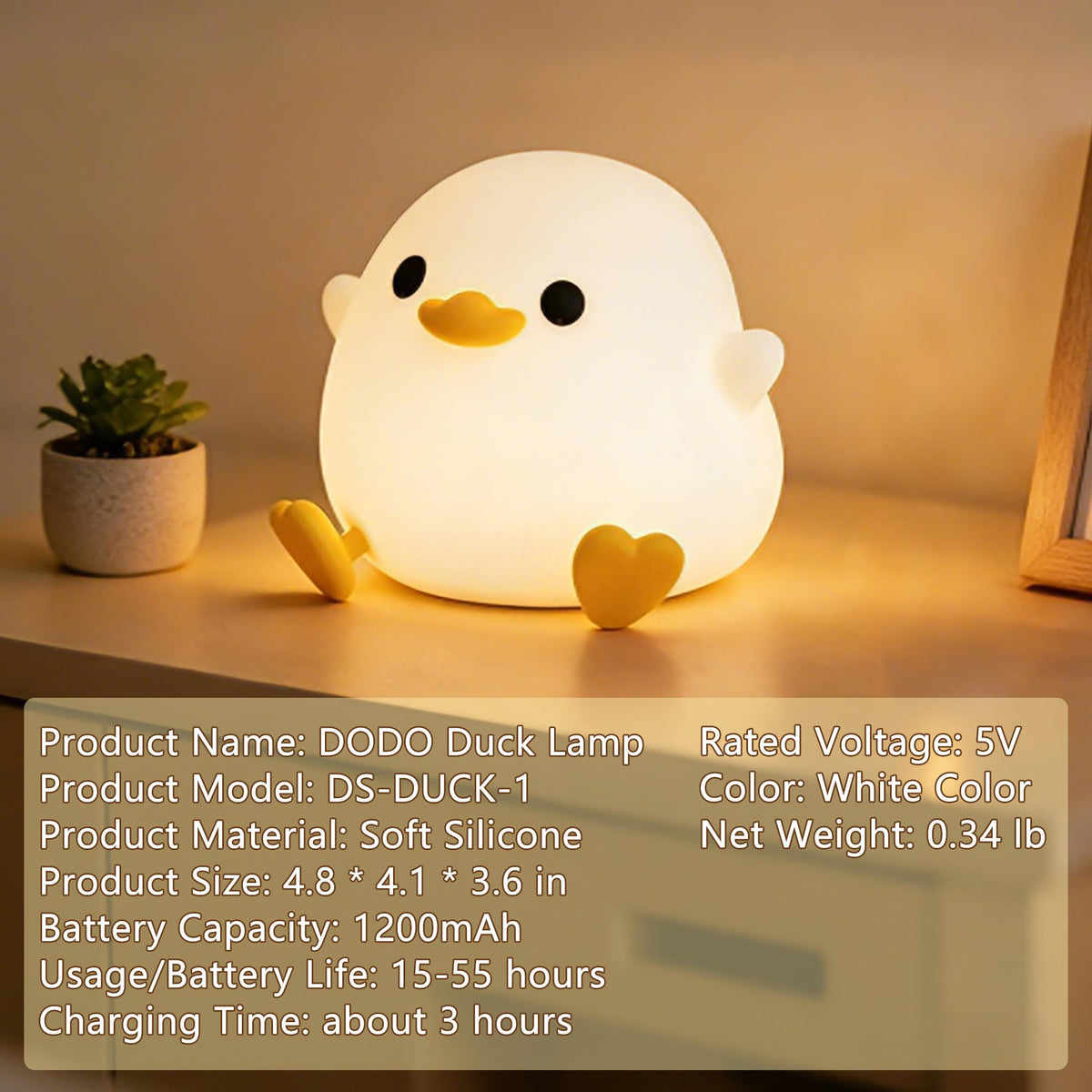 FAMIDUO Duck Night Light makes a thoughtful gift for kids rooms.
