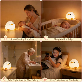 FAMIDUO Duck Night Light portable design for travel and camping.