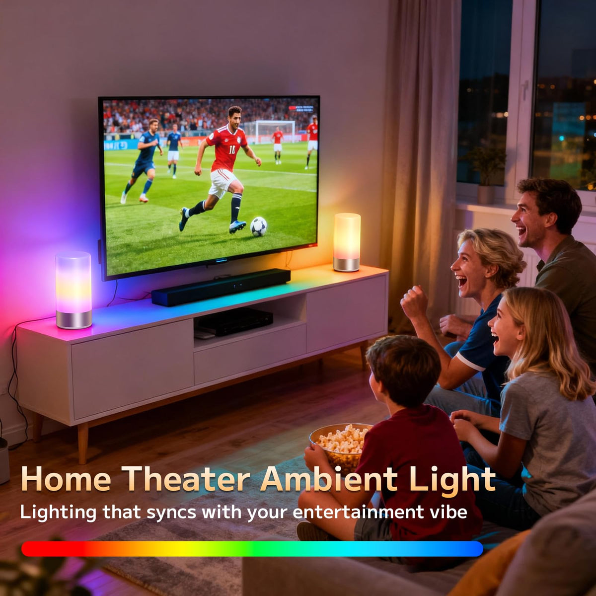 Famigreta table lamp anti-slip base keeps bedside lamp steady.