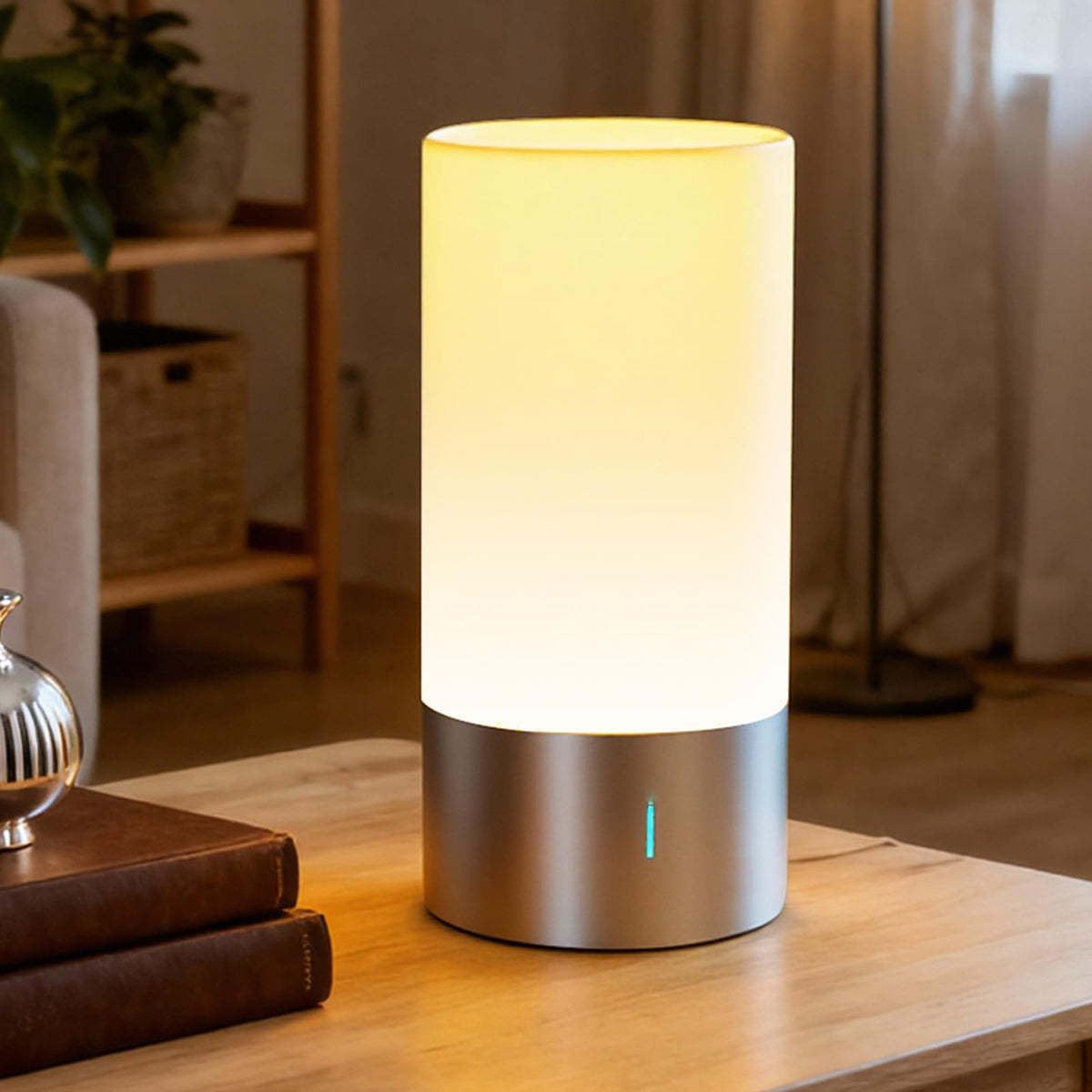 Famigreta table lamp RGB color cycle for mood-enhancing lighting.