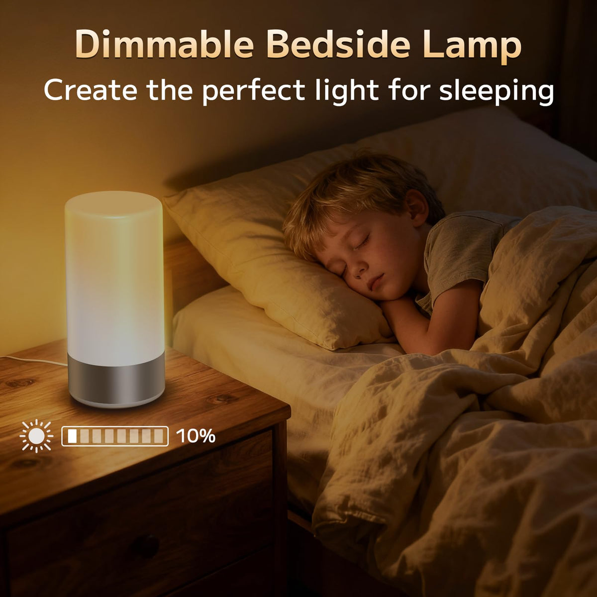 Famigreta table lamp creates romantic ambiance with soft night glow.