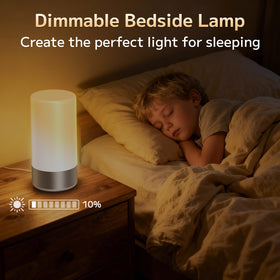 Famigreta table lamp creates romantic ambiance with soft night glow.