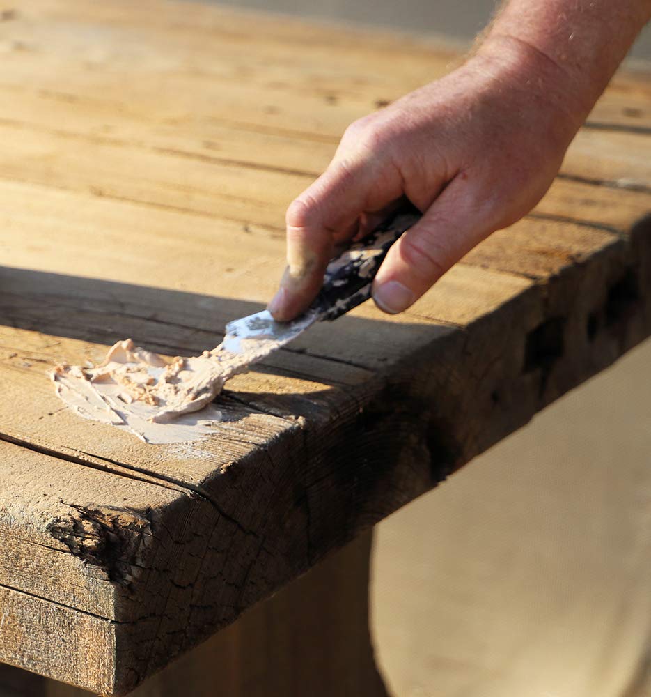 FamoWood filler accepts stains and paints like real wood