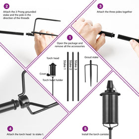 FAN-Torches citronella option helps create outdoor ambiance while deterring insects.
