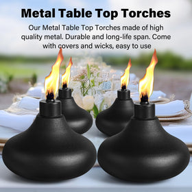 FAN-Torches fiberglass wicks provide long-lasting flame