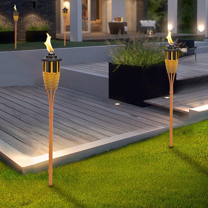 FAN-Torches citronella fuel canisters create warm ambience without messy setup.