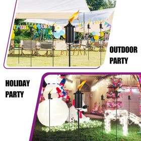 FAN-Torches weather-resistant metal finish resists rust across seasons.