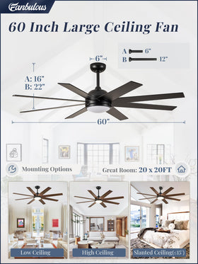 Fanbulous 3CCT LED light for adjustable ambiance in any setting.