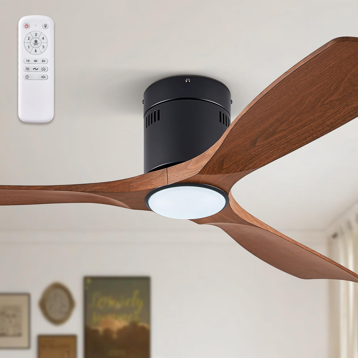 Fanbulous 52-inch ceiling fan overview with a sleek flush mount for living spaces.
