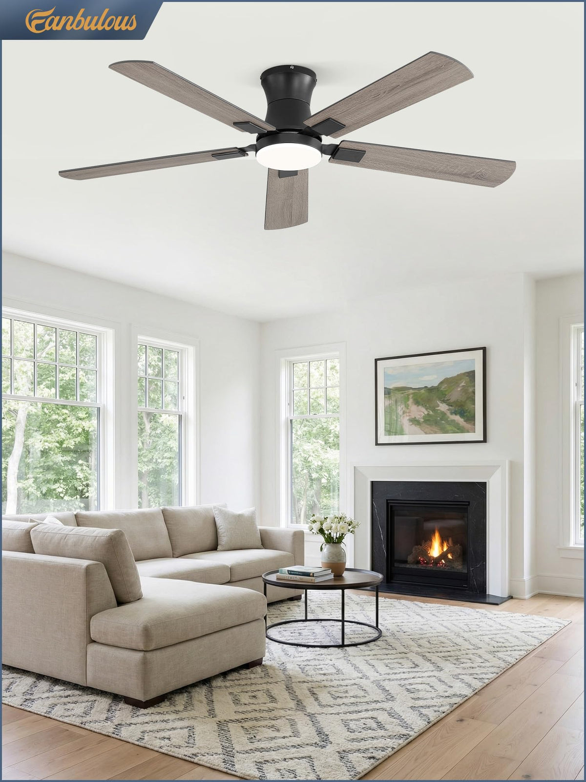 Fanbulous 6-speed wind options tailor breeze to your room activity