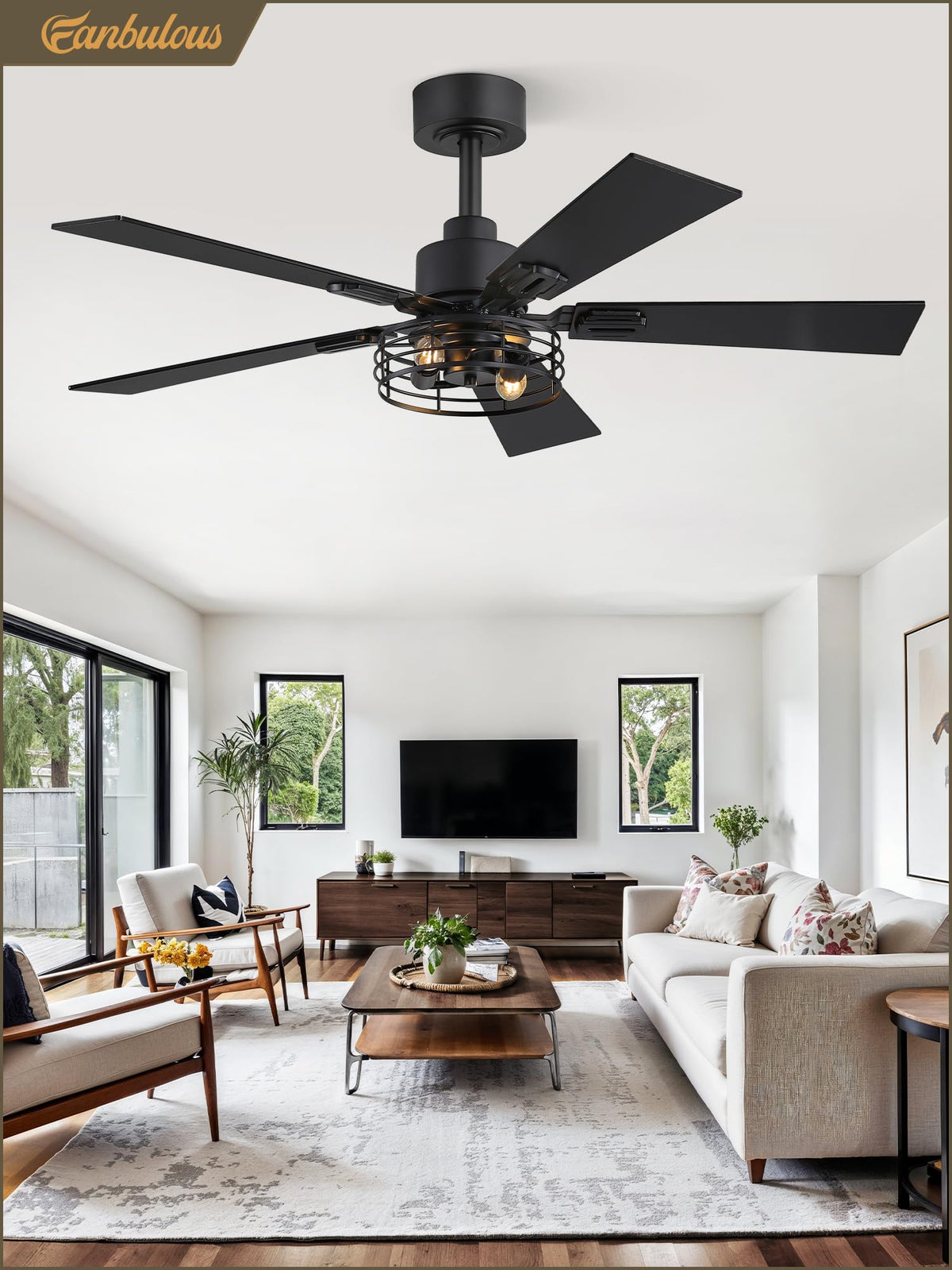 Fanbulous DC reversible motor offers year-round comfort options.