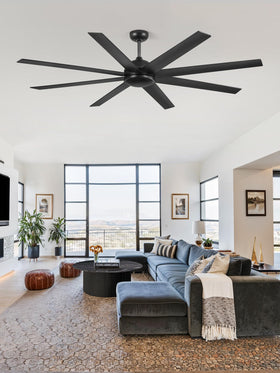 Fanbulous indoor-outdoor capable ceiling fan ideal for living rooms, garages, patios.