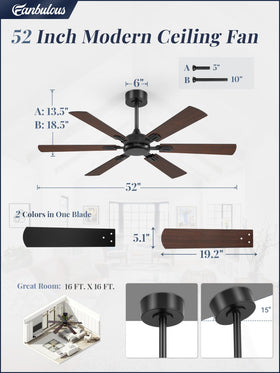 Fanbulous installation suitable for indoor or covered outdoor spaces.