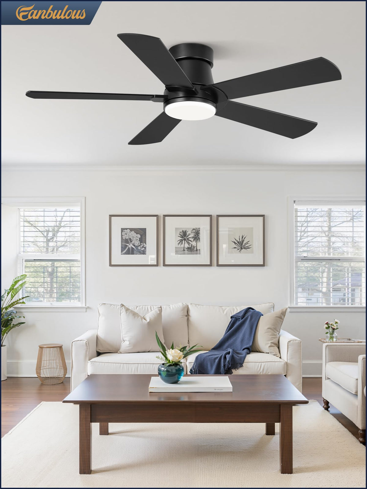 Fanbulous versatile for indoor and covered outdoor spaces.