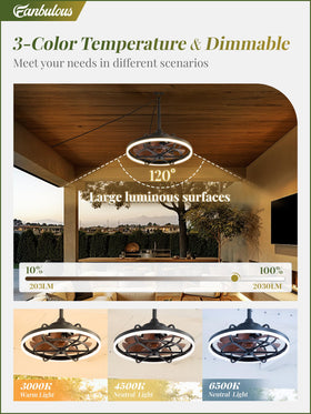Fanbulous LED diffuser provides even lighting for outdoor spaces