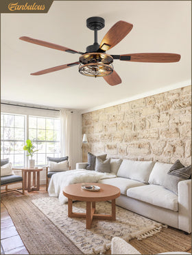Fanbulous rustic ceiling fan ideal for living rooms and bedrooms.
