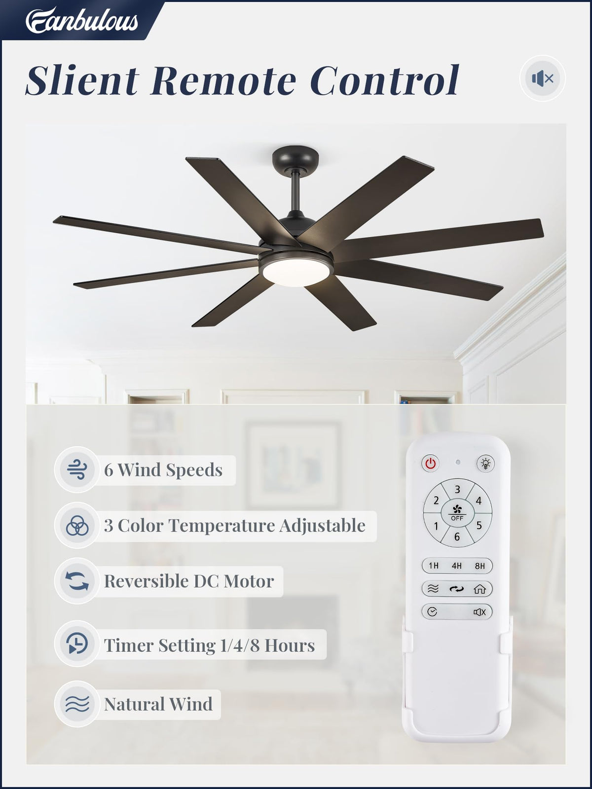 Fanbulous outdoor patio ceiling fan providing durable cooling for outdoor living spaces.