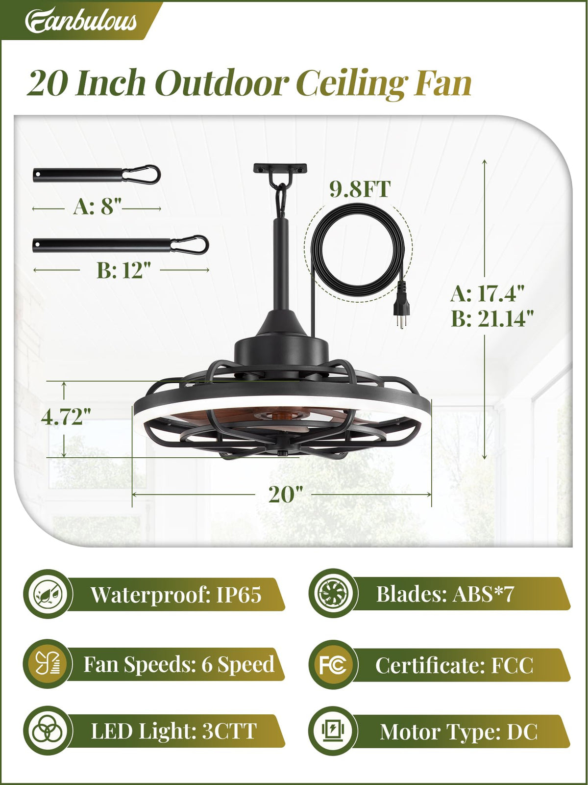 Fanbulous portable hanging hook design for versatile canopy setups