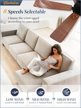 Fanbulous quiet DC motor delivers near-silent operation for restful nights.