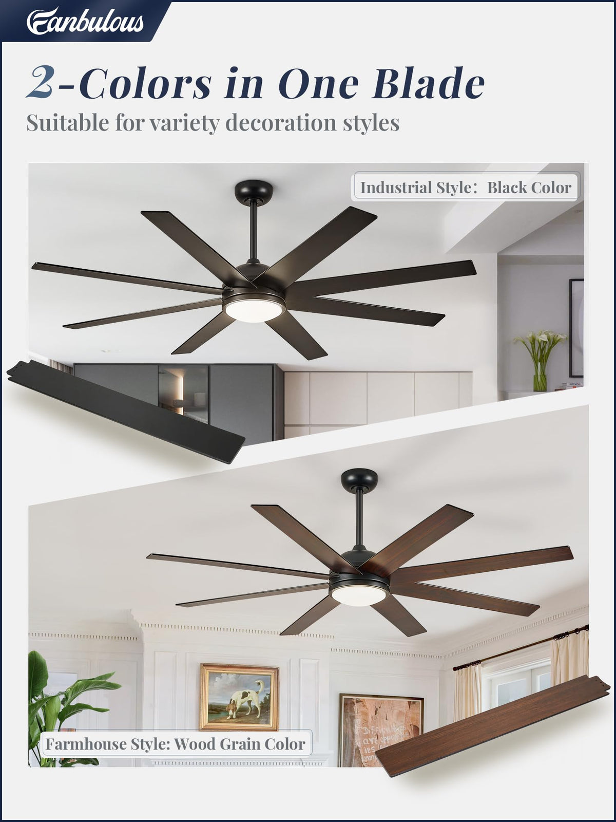 Fanbulous remote-controlled ceiling fan offers easy on/off and speed control from anywhere.