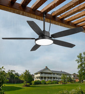 Fanbulous remote control and light integration for convenient outdoor lighting