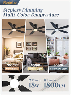 Fanbulous remote-controlled ceiling fan with convenient airflow control from anywhere