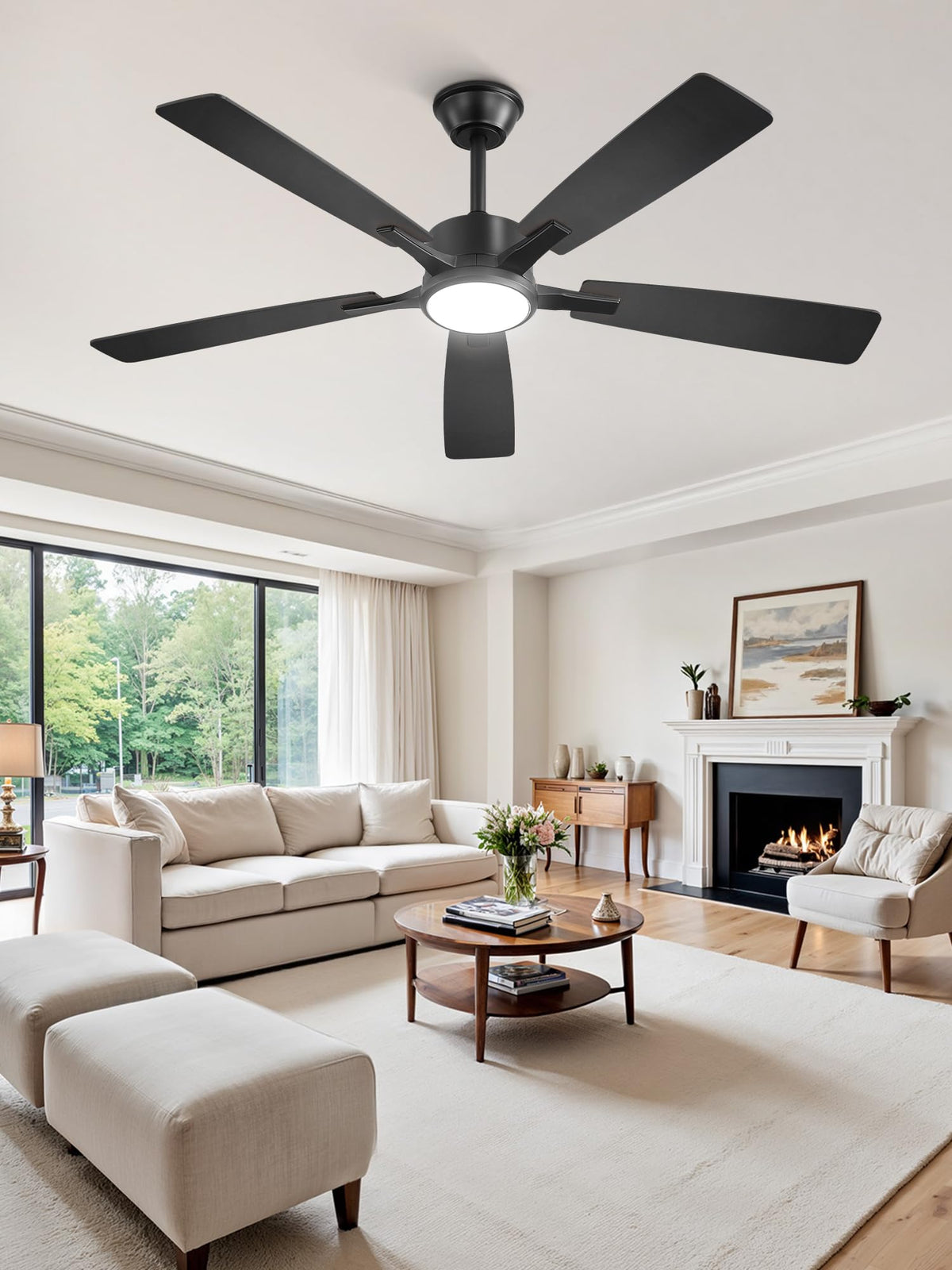 Fanbulous reversible 6-speed blades—seasonal comfort with efficient airflow.