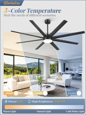 Fanbulous reversible motor enables year-round comfort and energy efficiency.