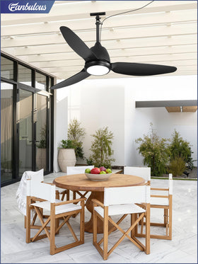 Fanbulous reversible rotation supports both summer cooling and winter warmth.