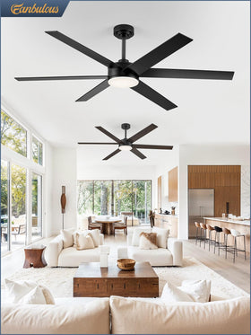 Fanbulous sloped ceiling compatible fan for easy mounting on angled ceilings