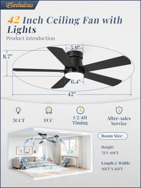 Fanbulous timer supports 1, 2, or 4 hours for automated comfort.