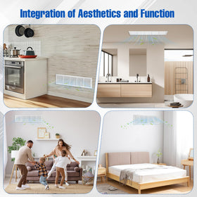 Fancat return air grille provides quiet operation and balanced airflow.