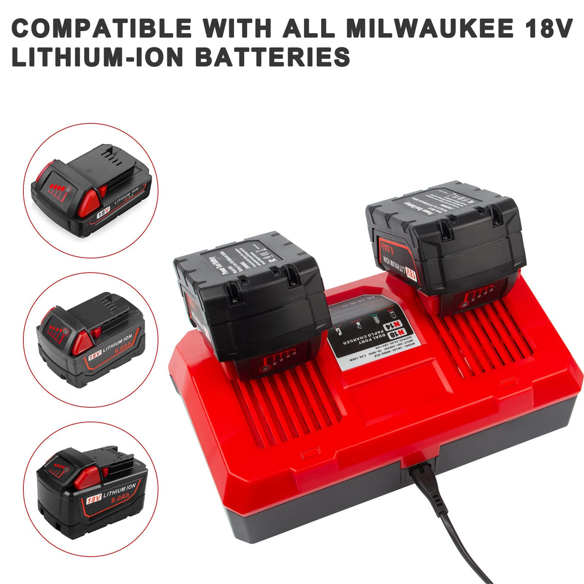Fancy Buying Milwaukee pack charger compatible with 48-59-1812 and similar