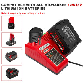 Fancy Buying Milwaukee battery charging setup in workshop, reducing downtime.