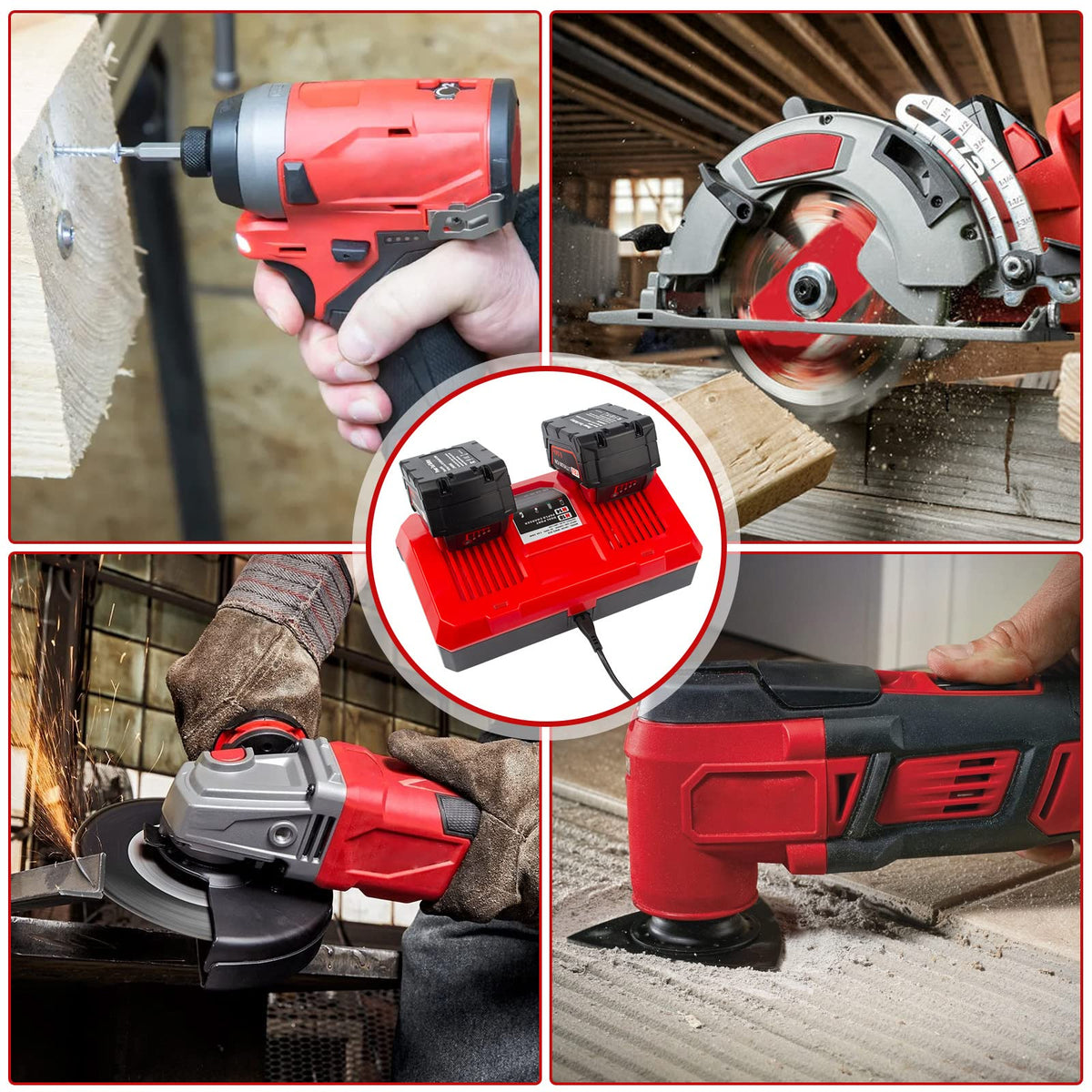 Fancy Buying safety charger with overcharge protection for Milwaukee